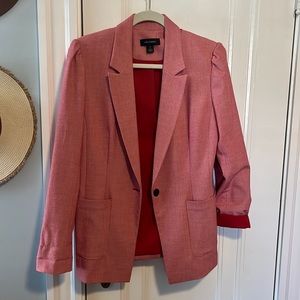 Red/pink women’s one button blazer
